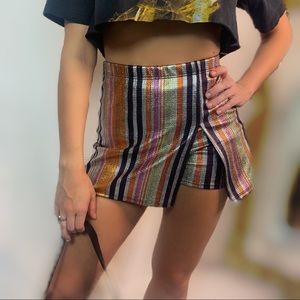 👑 Metallic Striped Skort 👑